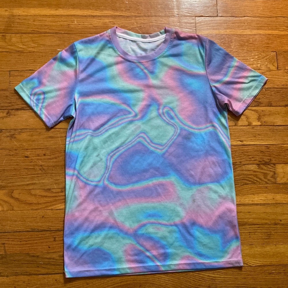 iridescent shirt
